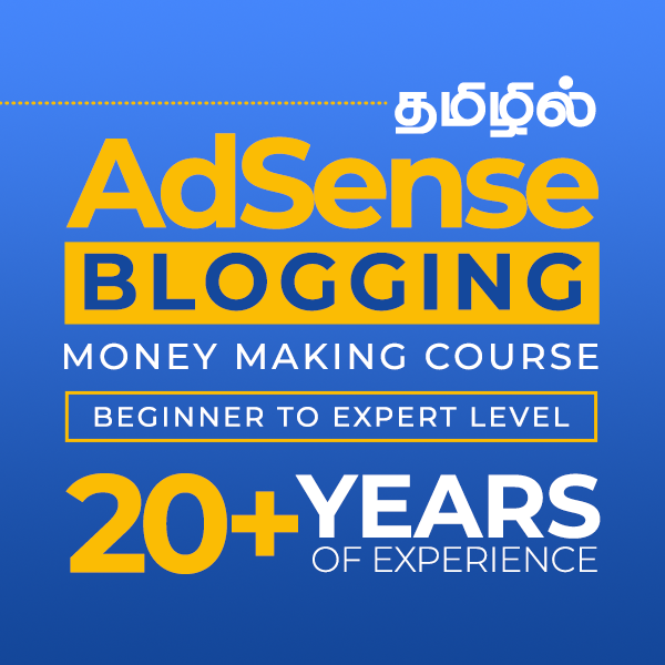 AdSense Money Making Complete Course in Tamil